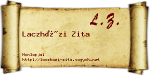 Laczházi Zita névjegykártya